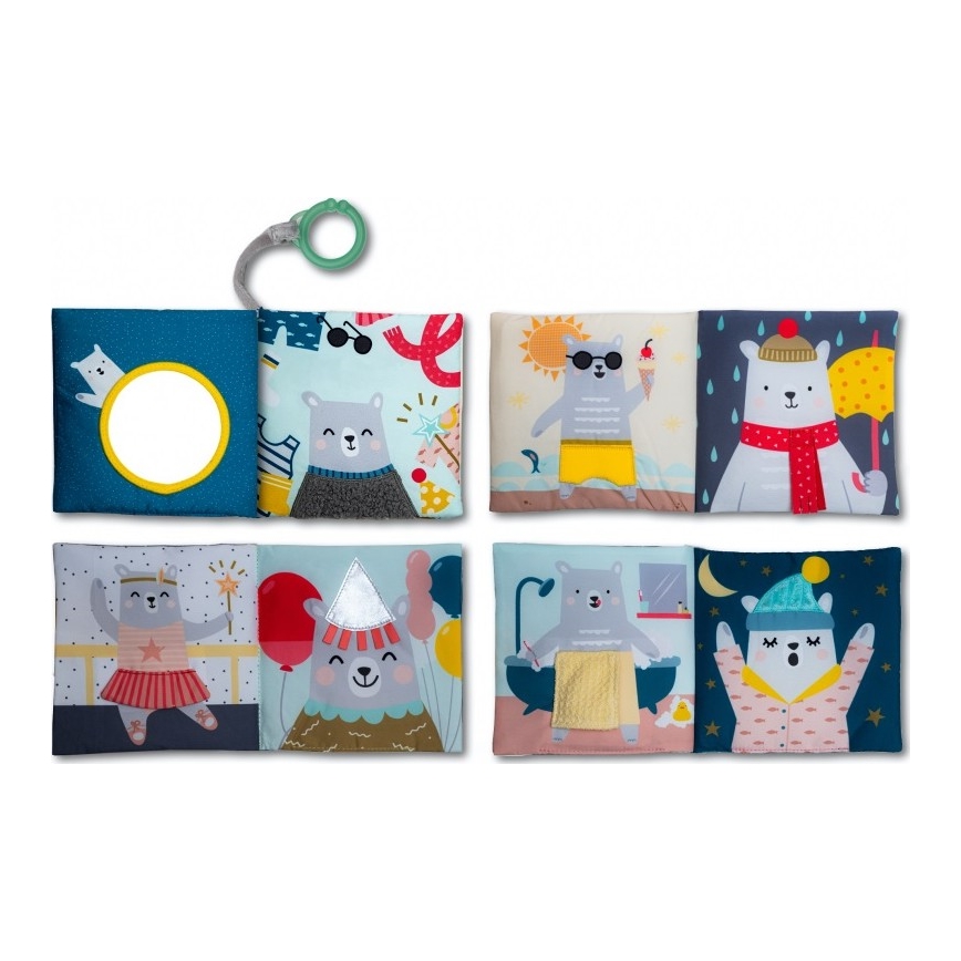 Taf Toys - Детска текстилна книга мече