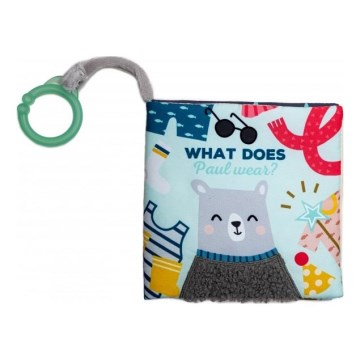 Taf Toys - Детска текстилна книга мече