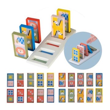 Taf Toys - Детско домино 4в1 животинки