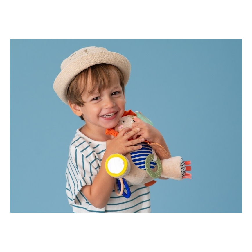 Taf Toys - Плюшена играчка с гризалки 25 см лъв