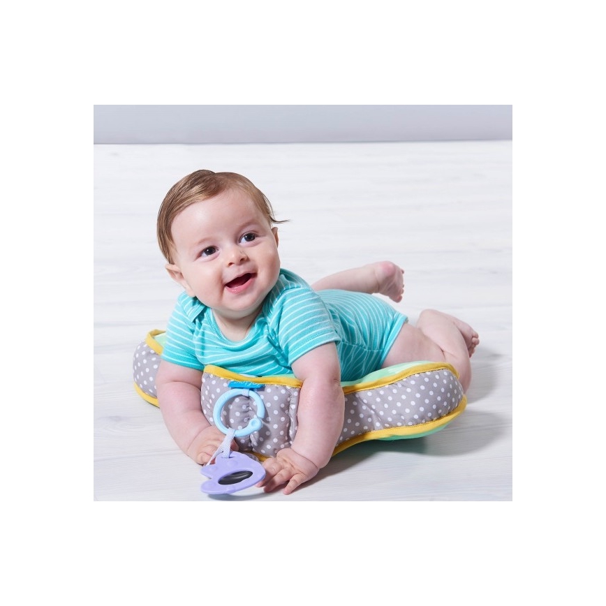 Taf Toys - Възглавница за лежане по корем TUMMY-TIME зелена