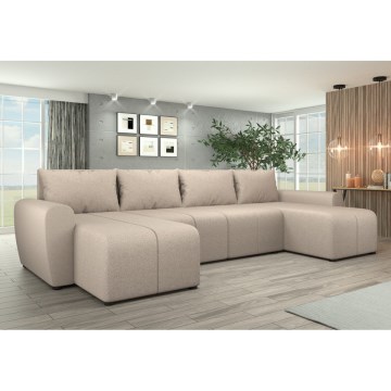 Тапицирана универсална разтегателна U-образна холова гарнитура NEWPORT бежова