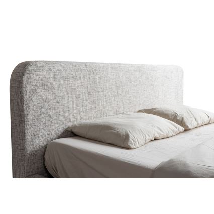 Тапицирано легло без матрак LAJLA 160x200 см бежов