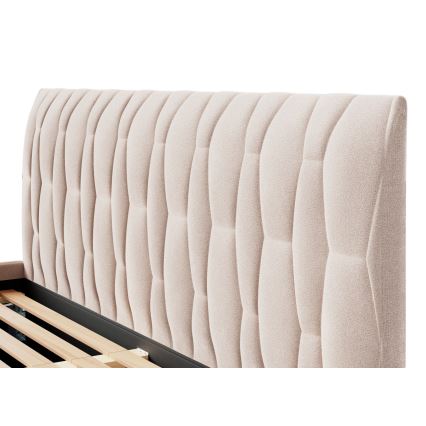 Тапицирано легло FLORA 180x200 см, без матрак, бежово