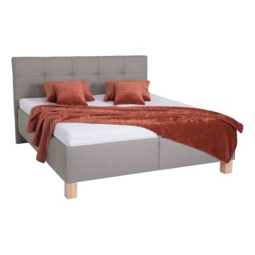 Тапицирано легло MARIA 180x200 см, с място за съхранение, без матрак, taupe