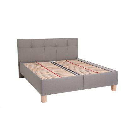 Тапицирано легло MARIA 180x200 см, с място за съхранение, без матрак, taupe