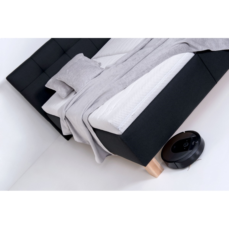 Тапицирано легло MARIA с матрак и място за съхранение 180x200 см антрацит