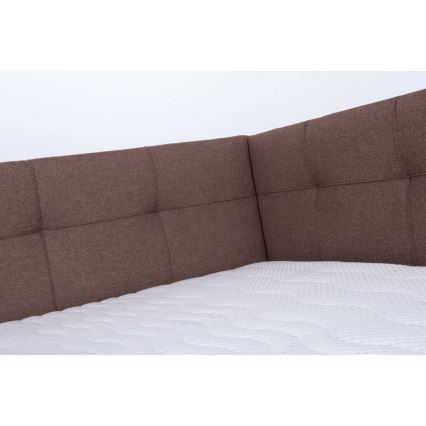 Тапицирано легло с матрак и пространство за съхранение MARIA PETITE 120x200 см кафяв