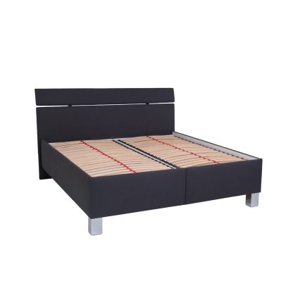Тапицирано легло с място за съхранение без матрак ALIS 180x200 см антрацит