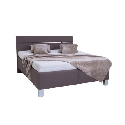 Тапицирано легло с място за съхранение без матрак ALIS 180x200 см кафяв