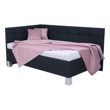 Тапицирано легло с място за съхранение без матрак MARIA PETITE 120x200 cm антрацит