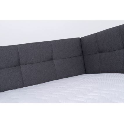 Тапицирано легло с място за съхранение без матрак MARIA PETITE 120x200 см сив
