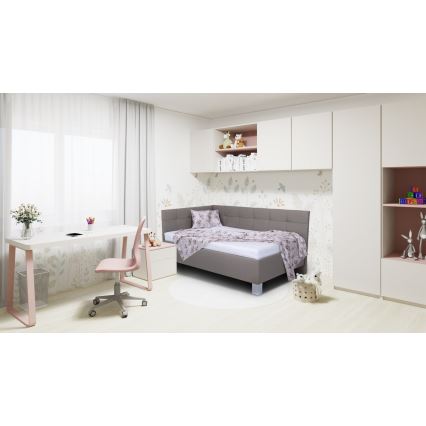 Тапицирано легло с място за съхранение без матрак MARIA PETITE 120x200 см таупе