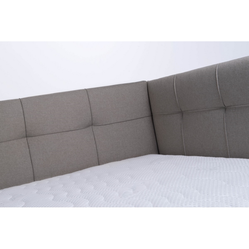 Тапицирано легло с място за съхранение без матрак MARIA PETITE 120x200 см таупе
