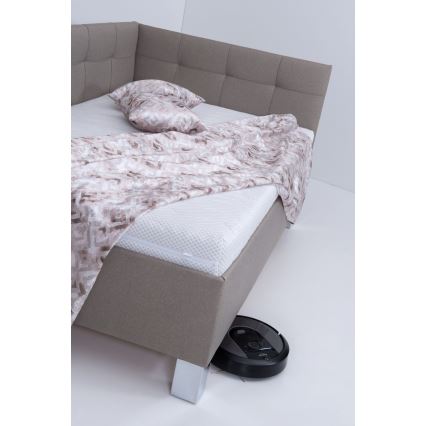 Тапицирано легло с място за съхранение без матрак MARIA PETITE 120x200 см таупе