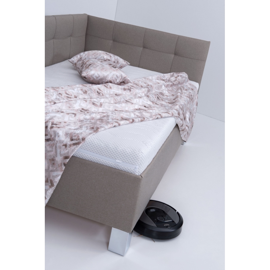 Тапицирано легло с място за съхранение без матрак MARIA PETITE 120x200 см таупе