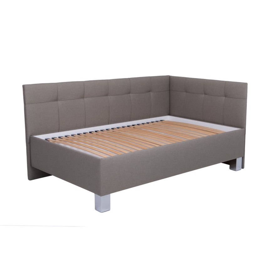 Тапицирано легло с място за съхранение без матрак MARIA PETITE 120x200 см таупе