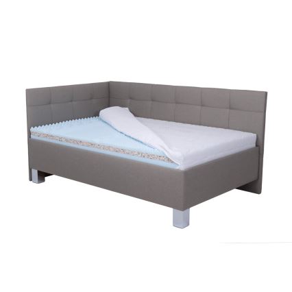 Тапицирано легло с място за съхранение без матрак MARIA PETITE 120x200 см таупе