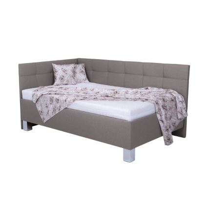 Тапицирано легло с място за съхранение без матрак MARIA PETITE 120x200 см таупе