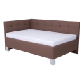 Тапицирано легло с място за съхранение без матрак MARIA PETITE 120x200 см кафяв