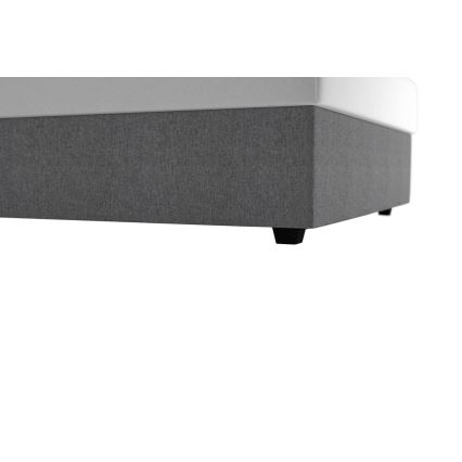 Тапицирано легло с място за съхранение и матрак DARIA 120x200 cm сиво