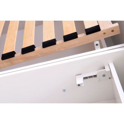 Тапицирано легло VIOLET 180x200 см с матрак и място за съхранение, цвят антрацит