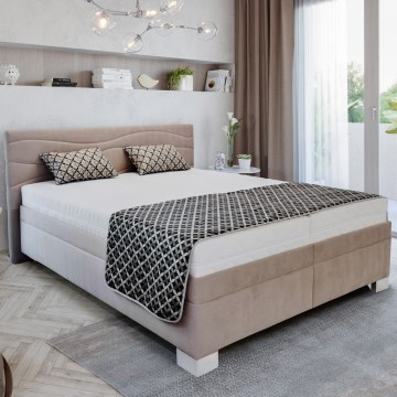 Тапицирано легло WINDSOR 180x200 см, бежово, без матрак