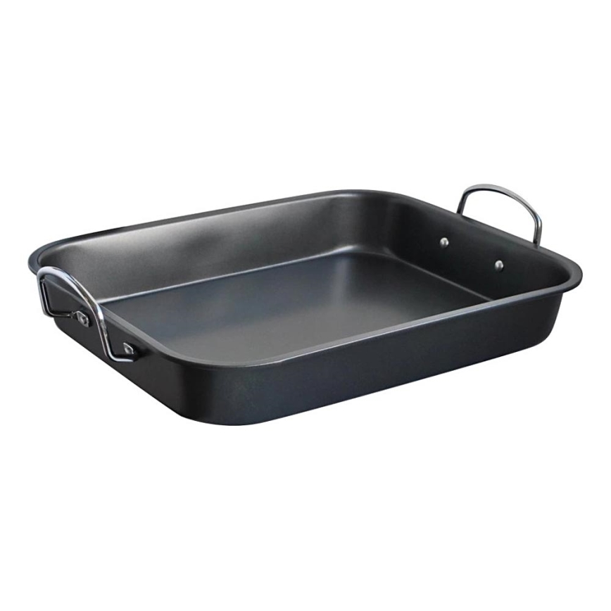 Тава за печене с дръжки TORO 37x4x29 см черна