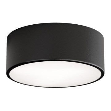 Таванен осветител за баня със сензор CLEO — 1xE27/24W/230V, Ø20 см, IP54, черен