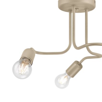 Таванен полилей CHARLIE 3xE27/15W/230V бежов