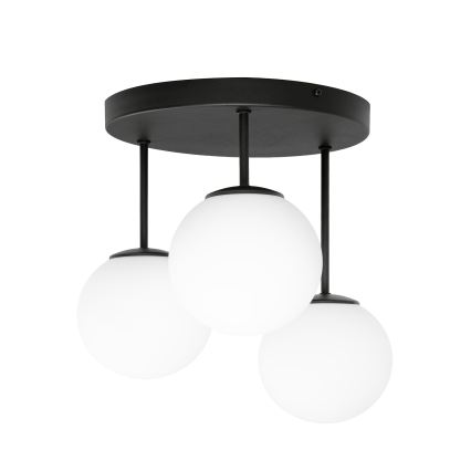 Таванен полилей MOONLIGHT 3xE27/15W/230V черен