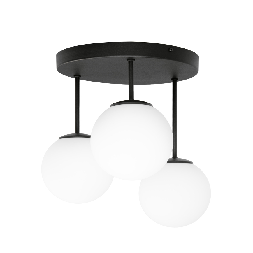 Таванен полилей MOONLIGHT 3xE27/15W/230V черен