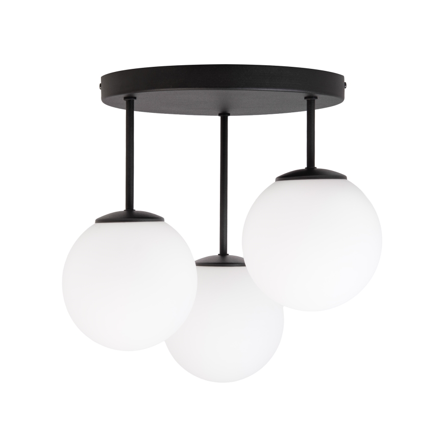 Таванен полилей MOONLIGHT 3xE27/15W/230V черен