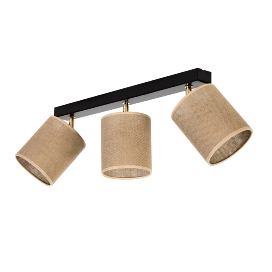 Таванен спот JUTE 3xE27/25W/230V - FSC сертифициран