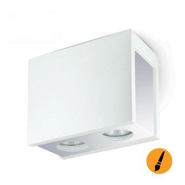 Таванна Точково осветително тяло PURO хромE 2xGU10/25W/230V