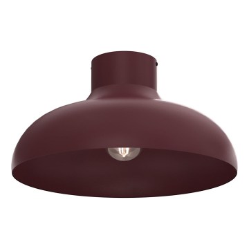 Таванно осветително тяло BASCA 1xE27/15W/230V Ø 40 см бордо