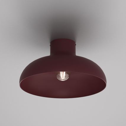 Таванно осветително тяло BASCA 1xE27/15W/230V Ø 40 см бордо