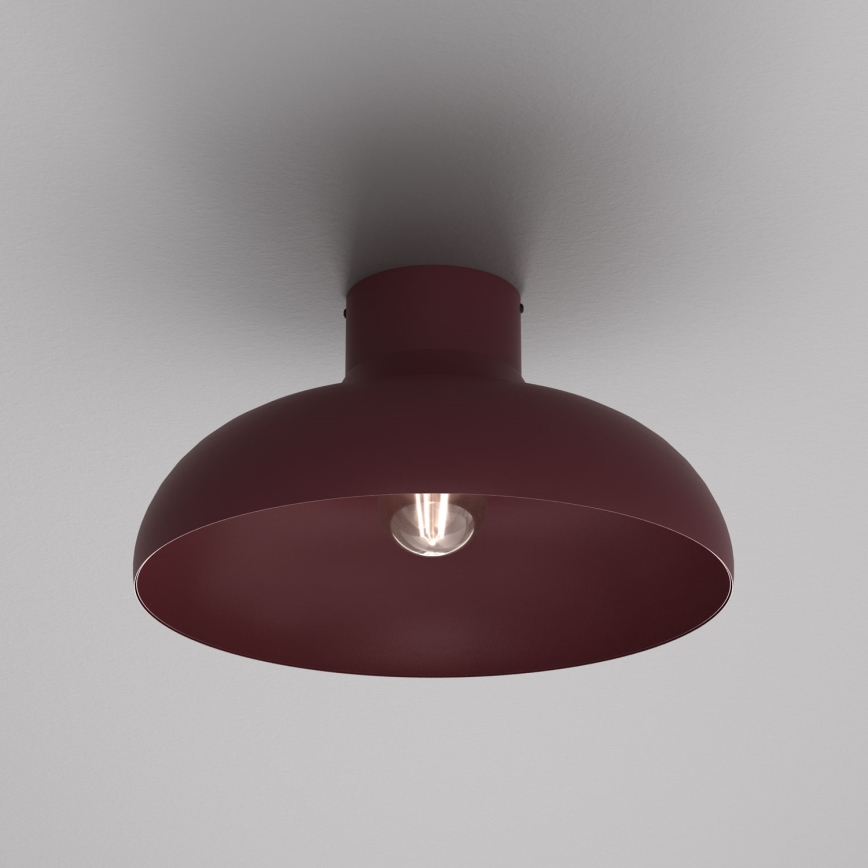 Таванно осветително тяло BASCA 1xE27/15W/230V Ø 40 см бордо