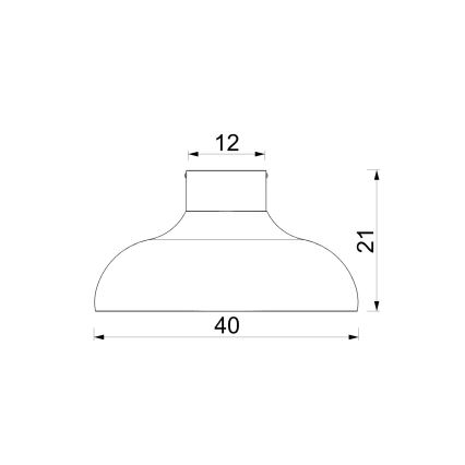 Таванно осветително тяло BASCA 1xE27/15W/230V, Ø 40 см, кафяво