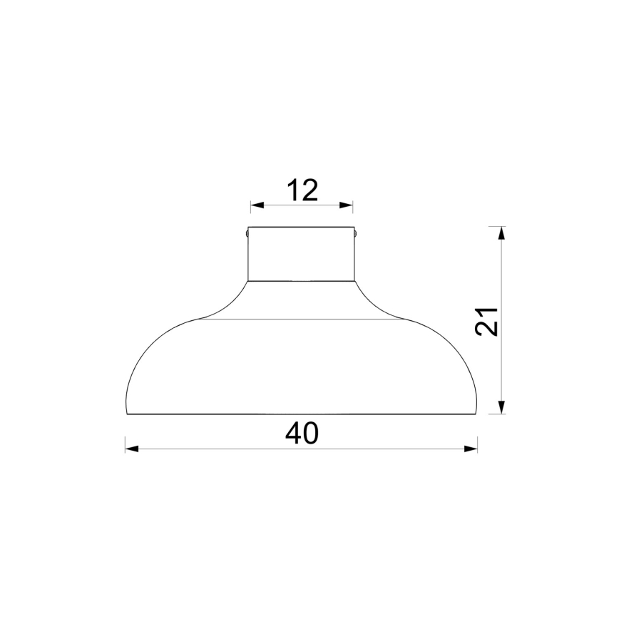 Таванно осветително тяло BASCA 1xE27/15W/230V, Ø 40 см, кафяво