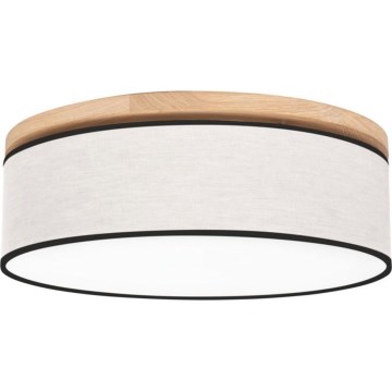 Таванно осветително тяло BOHO 3xE27/25W/230V Ø 48 см дъб