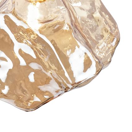 Таванно осветително тяло CRISTAL 1xE14/15W/230V месинг/димчато бежово