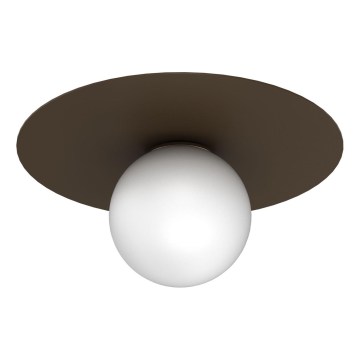 Tavanно осветително тяло FLAT 1xE27/15W/230V 55x60 cm кафяво