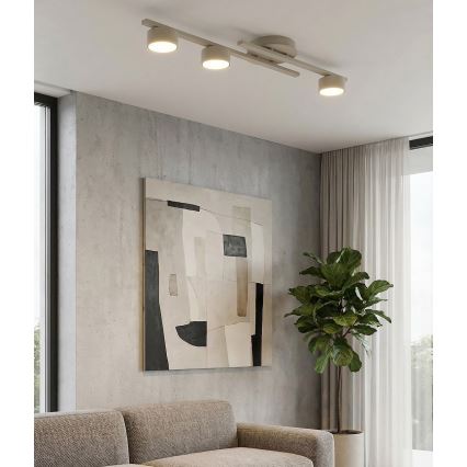 Таванно осветително тяло FRAGMENT 3xGX53/12W/230V бежово