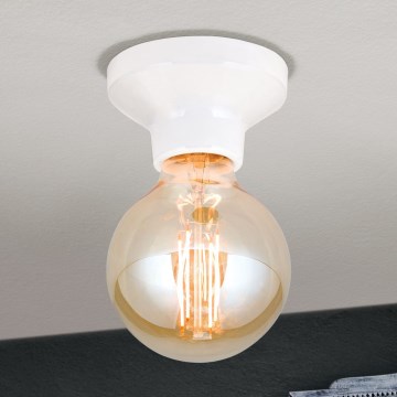 Таванно осветително тяло FROST 1xE27/60W/230V бяло