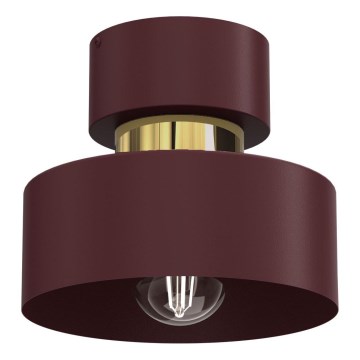 Таванно осветително тяло MARTI 1xE27/15W/230V диам. 20,5 см бордо/златно