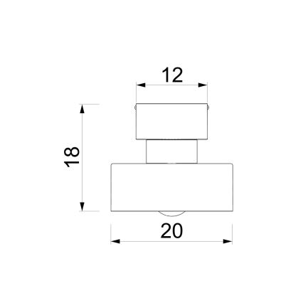 Таванно осветително тяло MARTI 1xE27/15W/230V диам. 20,5 см бордо/златно