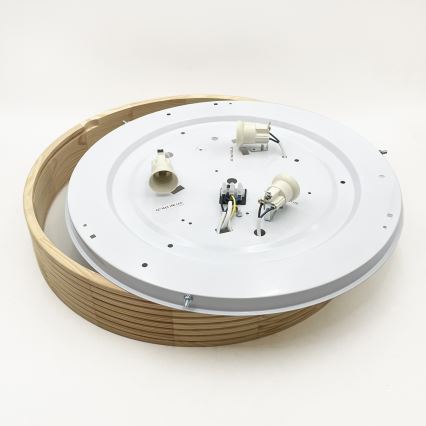 Таванно осветително тяло NATURAL MODERN 3xE27/15W/230V Ø 47,5 cm бор