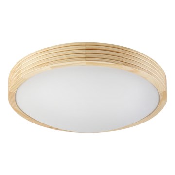 Таванно осветително тяло NATURAL MODERN SLIM 2xE27/15W/230V Ø 37,5 см от бор