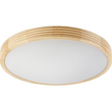 Таванно осветително тяло NATURAL MODERN SLIM 3xE27/15W/230V Ø 47,5 см, в цвят сосна